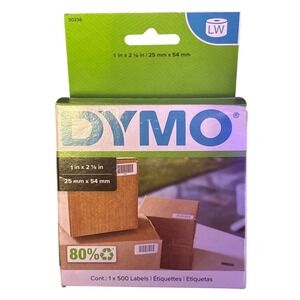 NEW Dymo LabelWriter 1 x 2-1/8 Inch Address Labels 500 Count Roll